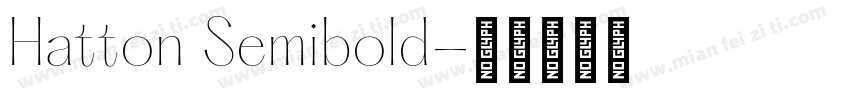 Hatton Semibold字体转换
